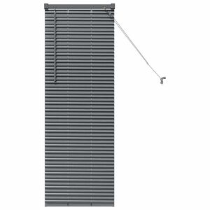 vidaXL Venetian Blinds Manual Dark Grey 130 x 40 cm Aluminium