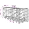 vidaXL Animal Trap Anthracite 61 x 20 x 21.5 cm Steel