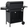 vidaXL Gas Barbecue Grill 4+1 Cooking Zone Black Steel