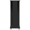 vidaXL Wardrobe with Wheels Black 102x38x110 cm Engineered Wood