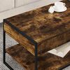 vidaXL Coffee Table Smoke Oak 80 x 50 x 40 cm Engineered Wood