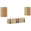 vidaXL TV Cabinet Set 4 pcs Sonoma Oak Engineered Wood