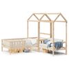 vidaXL Bed and Bench Set with Roof without Mattress 90x190 cm Single