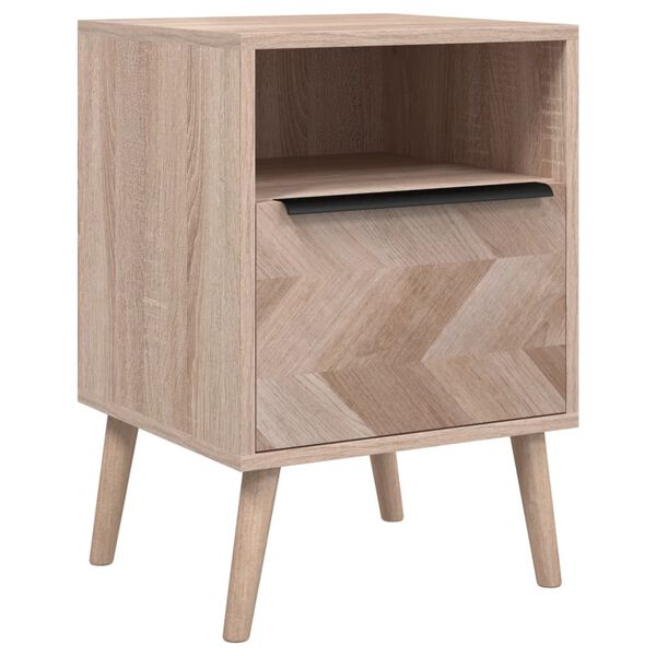 Finori Bedside Cabinet Lusk 61A Sonoma Oak 38.5x38.5x57 cm