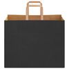 vidaXL Paper Bags 250 pcs with Handles Black 32x22x24 cm