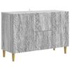 vidaXL Sideboard Grey Sonoma 89 x 34.5 x 60 cm Engineered Wood