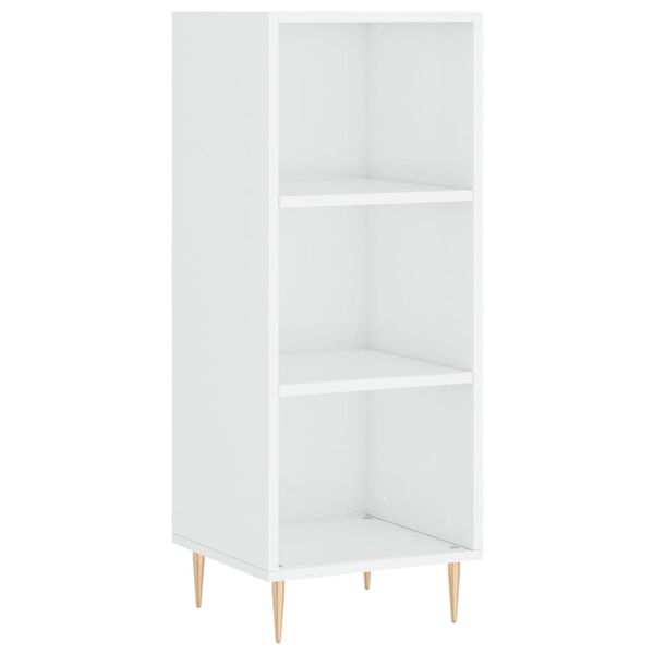 vidaXL Sideboard High Gloss White 34.5x32.5x90 cm Engineered Wood