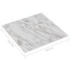 vidaXL Self-adhesive Flooring Planks 20 pcs PVC 1.86 m&sup2; White Marble