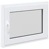 vidaXL Basement Window "RISOR" 80x50 cm Tilt&Turn DIN Right White
