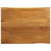 vidaXL Table Top 100x80x2,5 cm Live Edge Solid Wood Mango