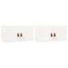 vidaXL Wall Cabinets 2 pcs White 60x30x30 cm Solid Wood Pine