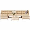 vidaXL 7 Piece Garden Sofa Set Solid Wood Pine