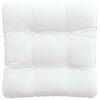 vidaXL Seat Cushions 4 pcs White 40 x 40 x 12 cm Fabric