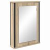 vidaXL Mirror Cabinet Sonoma Oak 42 x 12 x 60 cm Engineered Wood