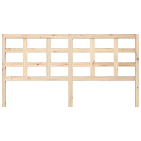 vidaXL Bed Headboard 185.5x4x100 cm Solid Wood Pine