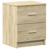 vidaXL Bedside Cabinet with 2 Drawers Sonoma Oak 40x36x50 cm