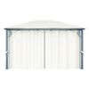 vidaXL Gazebo with Curtain 400 x 300 cm Cream Aluminium
