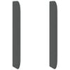 vidaXL Headboard Ear Grey 80 x 16 x 4 cm Fabric