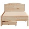 vidaXL Bed Frame without Mattress 100x200 cm Solid Wood Pine
