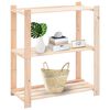 vidaXL 3-Tier Storage Racks 5 pcs 80x38x90 cm Solid Pinewood 150 kg