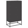 vidaXL Highboard Black 68x39x123 cm Steel