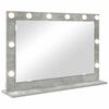 vidaXL Vanity Mirror Concrete Grey 80 x 55 x 18 cm Rectangular