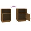 vidaXL Bedside Cabinets 2 pcs Honey Brown 40x34x55 cm Solid Wood Pine