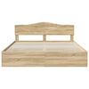 vidaXL Bed Frame with Drawer Sonoma Oak 180 x 200 cm Engineer Wood