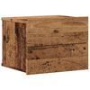 vidaXL Wall-mounted Bedside Cabinet Old Wood 40x32x30 cm