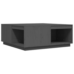 vidaXL Coffee Table Grey 100x101x40,5 cm Solid Wood Pine