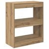 vidaXL Book Cabinet Artisan Oak 60 x 30 x 72 cm Engineered Wood