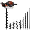 vidaXL Auger Ground Drill Set Steel