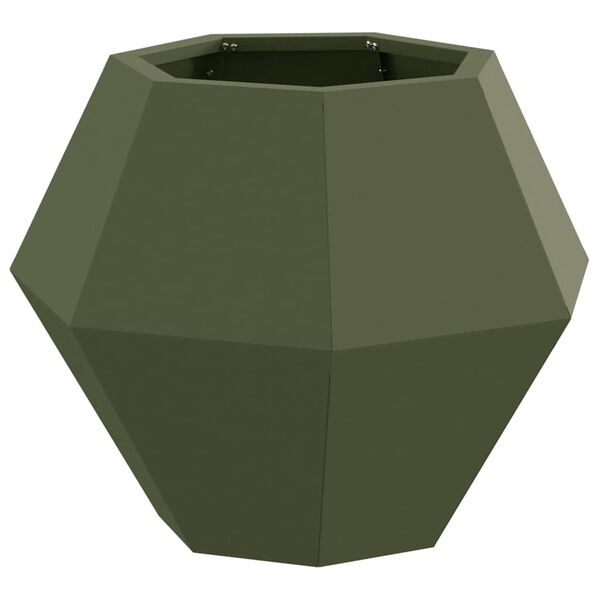 vidaXL Planter Olive Green 50 x 50 x 40 cm Steel