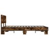 vidaXL Bed Frame without Mattress Smoked Oak 120x190 cm Small Double
