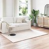 vidaXL Faux Rabbit Fur Rug Olite Cream 140 x 200 cm Polyester