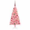 vidaXL Christmas Tree with 150 LEDs with Stand Pink 120 cm PVC