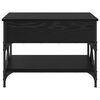 vidaXL Coffee Table Black Oak 70 x 50 x 50 cm Engineered Wood