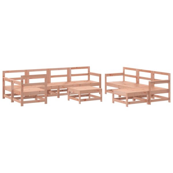 vidaXL 10 Piece Garden Lounge Set Solid Wood Douglas