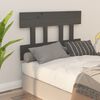 vidaXL Bed Headboard Grey 93.5x3x81 cm Solid Wood Pine