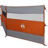 vidaXL Camping Windbreak Grey and Orange 508x130 cm Waterproof
