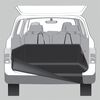 TRIXIE Car Boot Cover for Dogs 164x125 cm Black 1314