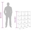 vidaXL Storage Cube Organiser with 12 Cubes Transparent PP