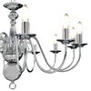 vidaXL Chandelier Silver 12 x E14 Bulbs