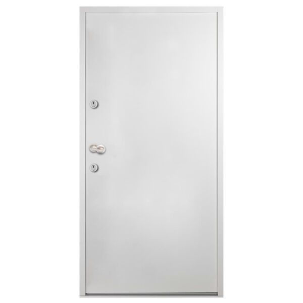 vidaXL Aluminium Front Door White 90x200 cm