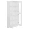 vidaXL Vitrine Cabinet White 82.5x30.5x185 cm Engineered Wood