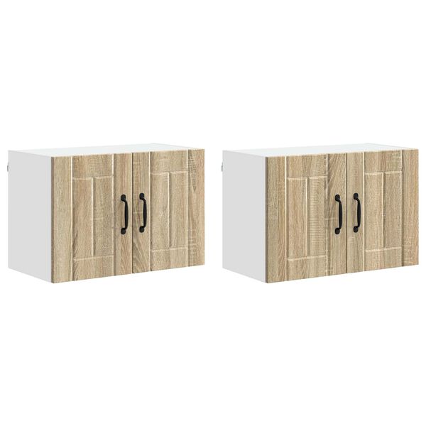 vidaXL Kitchen Wall Cabinets 2 pcs Sonoma Oak 60 x 31 x 40 cm