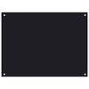vidaXL Kitchen Backsplashes 2 pcs Black 80x60 cm Tempered Glass