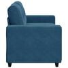 vidaXL Sofa Blue 160 x 80 x 82 cm Poly velvet