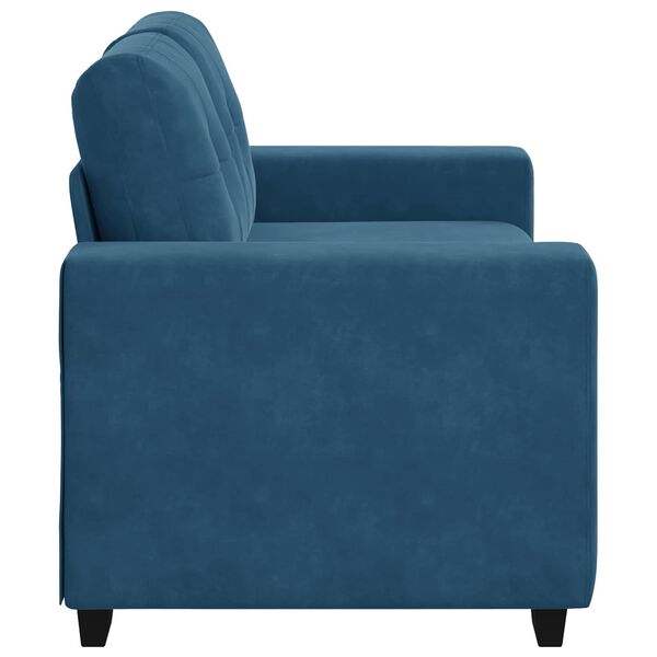 vidaXL Sofa Blue 160 x 80 x 82 cm Poly velvet