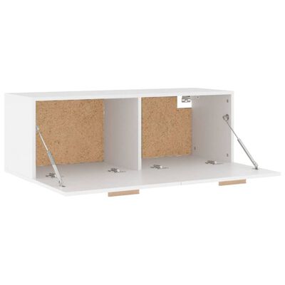 vidaXL Wall Cabinet White 100x36.5x35 cm Engineered Wood